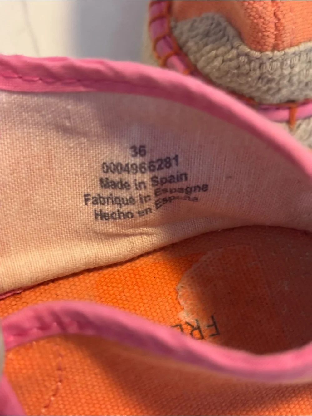 Free People Surfside Mary Jane Espadrille Orange Crush